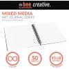 imageBee Paper  55quotx 8quot Bee Creative Watercolor Journal8inch x 8inch  50 Sheet Art Journal