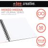 imageBee Paper  55quotx 8quot Bee Creative Watercolor Journal8inch x 8inch  50 Sheet Art Journal
