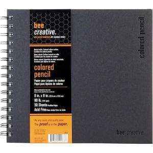 imageBee Paper  55quotx 8quot Bee Creative Watercolor Journal8inch x 8inch  50 Sheet Art Journal