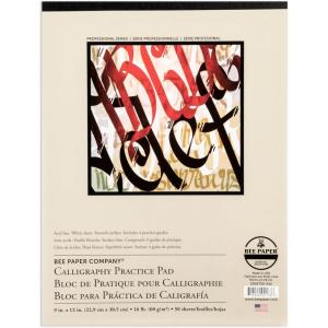 imageBee Paper Calligraphy Practice Pad 11Inch by 14Inch9inch x 12inch  50 Sheet Pad