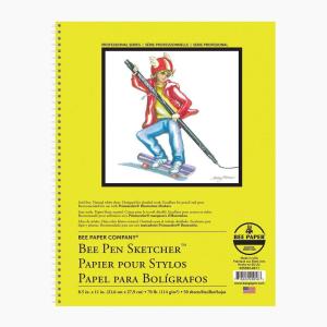 imageBee Paper Company Pen Sketchers Pad 85 by 85Inch6inch x 1334inch  250 Sheet Pack