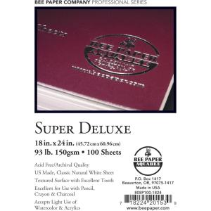 imageBee Paper Company Super Deluxe Sketch Paper 9 by 12Inch 100 Sheets per Pack18inch x 24inch  100 Sheet Pack