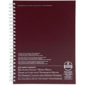 imageBee Paper Company Super Deluxe Sketch Paper 9 by 12Inch 100 Sheets per Pack9inch x 12inch  60 Sheet Wire Bound Pad
