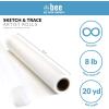 imageBee Paper 12quot x 20 yds Sketch and Trace Roll WhiteWhite
