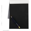 imageBee Paper Black Bristol Pad 11quot14quot9inch x 12inch  12 Sheet Tape Bound Pad