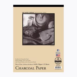 imageBee Paper  11quotx 14quot Charcoal Paper Sketch Pad 25 Sheets9inch x 12inch  25 Sheet Tape Bound Pad