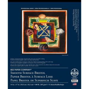 imageBee Paper 2Ply Plate Bristol Pad 9Inch by 12Inch14inch x 17inch  15 Sheet Tape Bound Pad