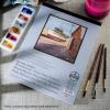 imageBee Paper Cold Press 90 Pound Watercolor Paper Pad 9Inch by 12Inch140 lb  9inch x 12inch  15 Sheet Tape Bound Pad