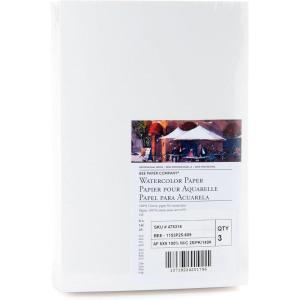 imageBee Paper Company Watercolor Paper 100 Cotton Roll6inch x 9inch  50 Sheet Pack