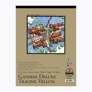 imageBee Paper  11quotx 14quot Gateway Deluxe Tracing Vellum Paper Pad 25 Sheets36inch x 5yard Roll